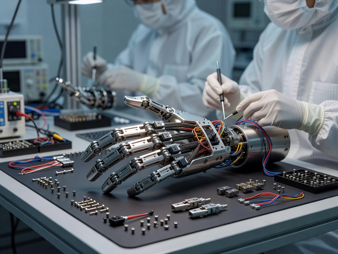 Robotic Dexterous Hand Assembly with Sensor Grid